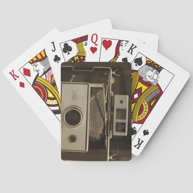 Appareil-photo vintage - cartes de jeu (dos)