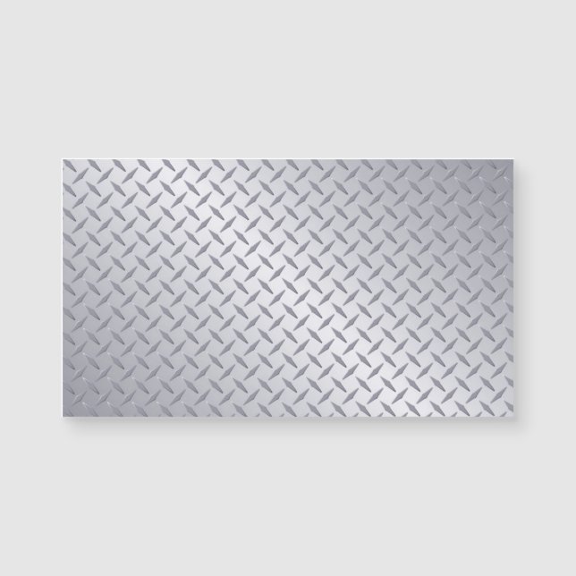 Apparence de plaque de diamant en acier brillant (Devant)