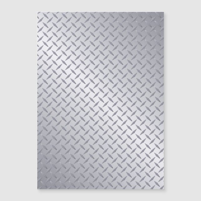 Apparence de plaque de diamant en acier brillant (Devant)