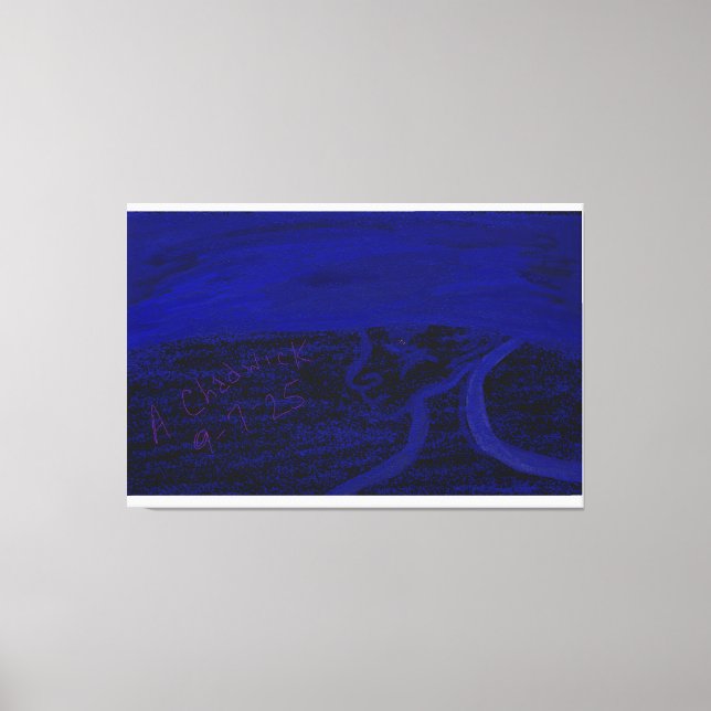 Apparition dans la mer sur toile tendue (Recto)