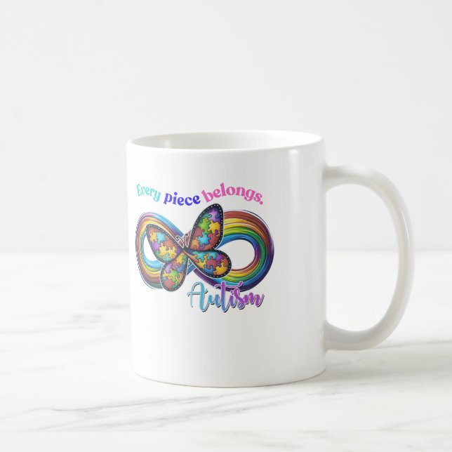 Appartenir à chaque gorgée – Mug Puzzle de l'autis (Droite)