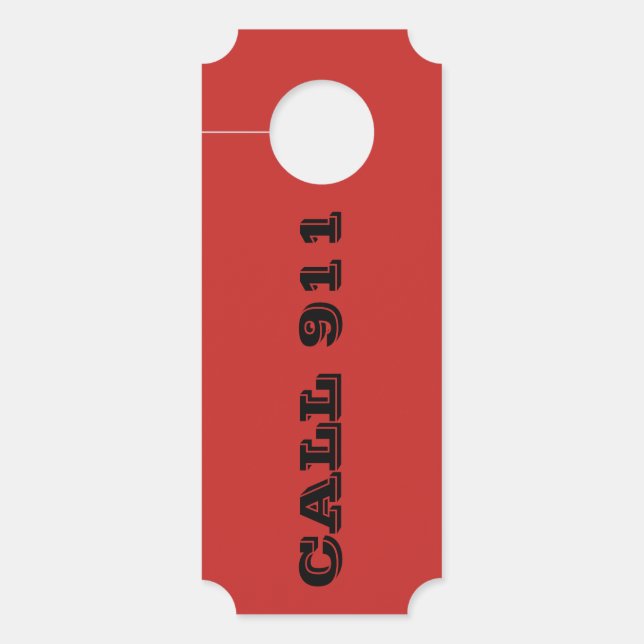 APPEL 911 AFFICHETTES DE PORTE par EZaZLEman - SAV (Devant)