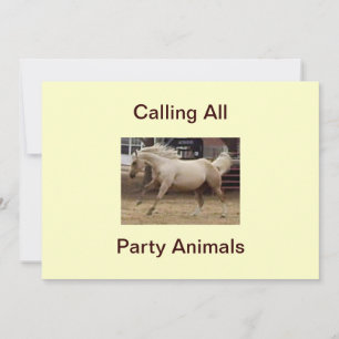 Appel à toutes les invitations d'animaux de fête