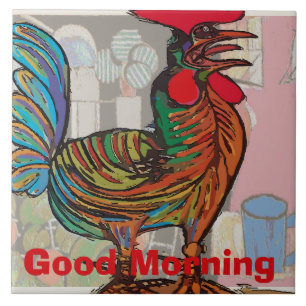 Appel du matin, Coq, Carreau