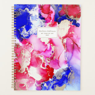 Appelé Abstrait Art rose violet or