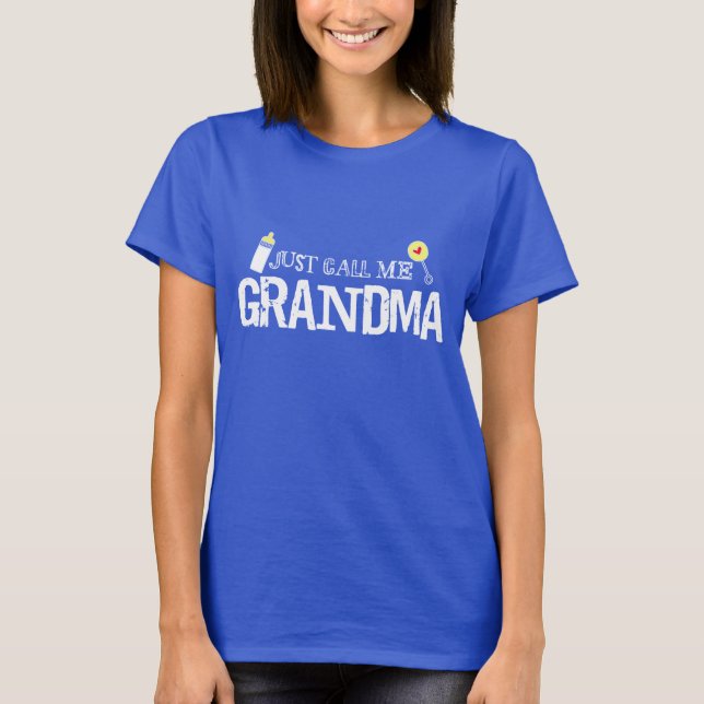 Appelez-juste moi T-shirt de grand-maman (Devant)