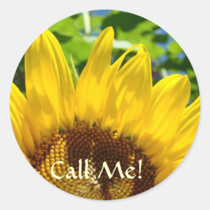 Appelez-moi! autocollants Sunflowers autocollants