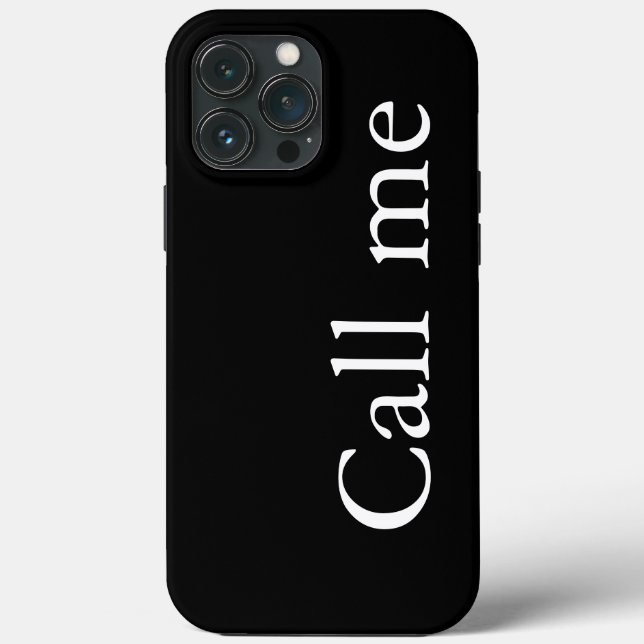 Appelez-moi - coque iphone Coque (Verso)