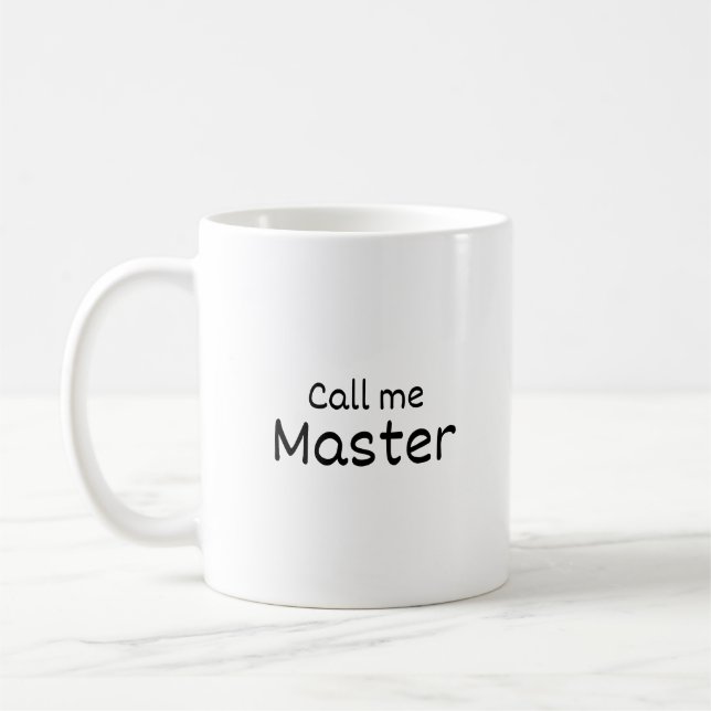Appelez-moi Master - Mug personnalisée - Graduatio (Gauche)