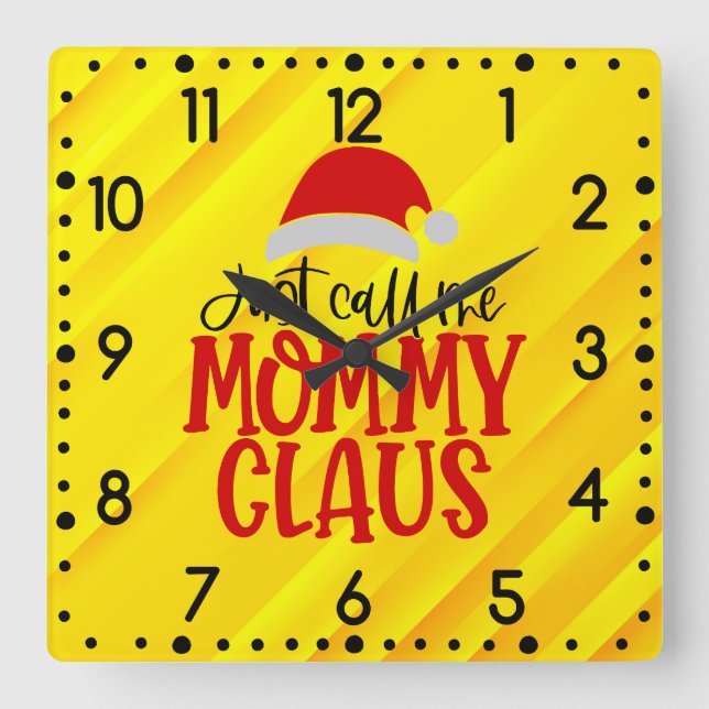 Appelez-Moi Mommy Claus-56876 Horloge Ronde (Recto)