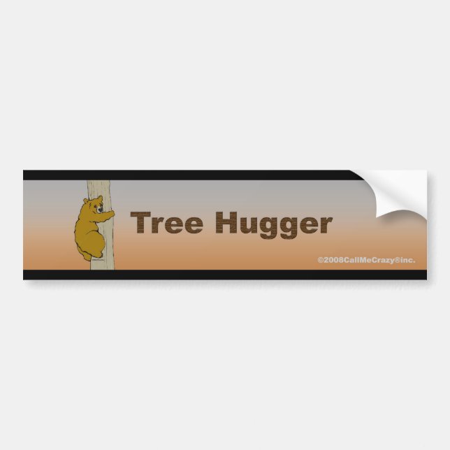 Appelez-moi Sticker pour pare-chocs Crazy® Tree (Devant)