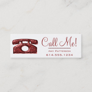 Appelle-Moi ! Cartes de profil Red Telephone Datin