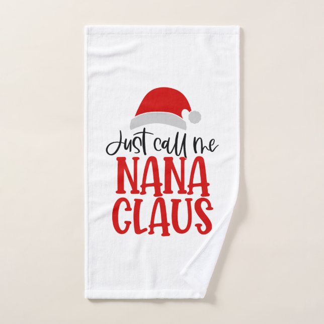 Appelle-Moi Nana Claus-56768 (Serviette à main)