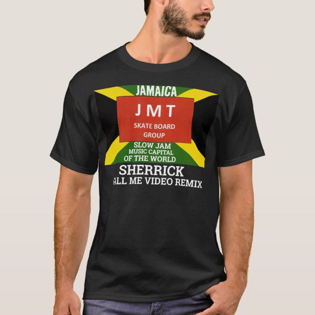 APPELLE-MOI VIDÉO REMIX. T-Shirt foncé de base (Devant)