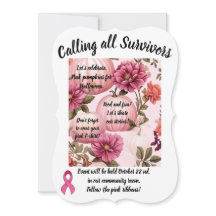 Appelle tous les survivants. Citrouilles roses pou