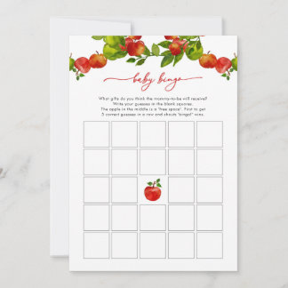 Apple Baby shower Jeu Apple Baby Bingo Jeu