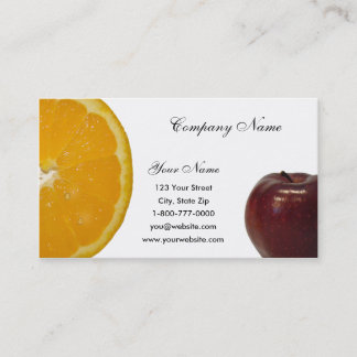 Apple - carte de visite orange