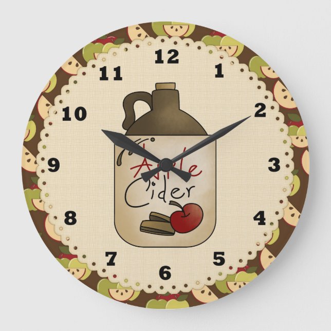 Apple Cider Country horloge de cuisine (Recto)