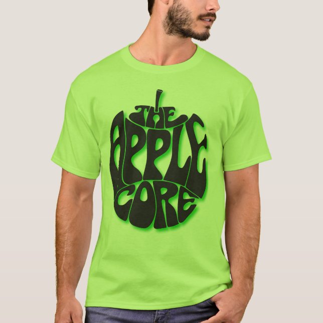 Apple creusent le milieu de T-shirt de vert de (Devant)