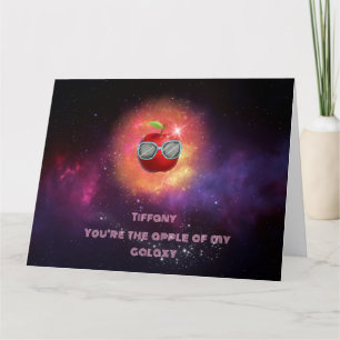 Apple dans la Carte de remerciements Galaxy de Tha