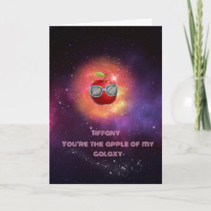 Apple dans la Carte de remerciements Galaxy de Tha