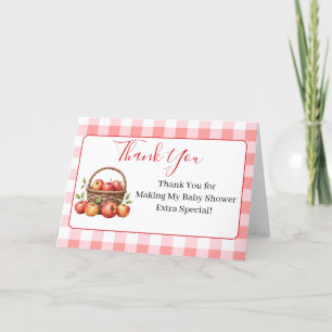 Apple de My Eye Baby shower Merci Cartes