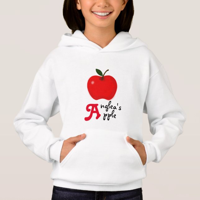 Apple et votre nom initial "A" (Devant)