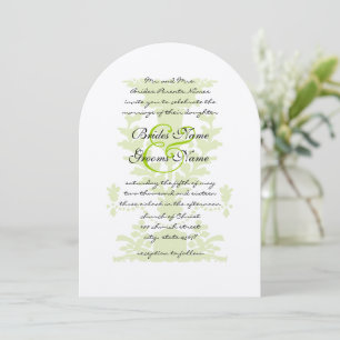 Apple Green Antique Urn Faire-part de mariage