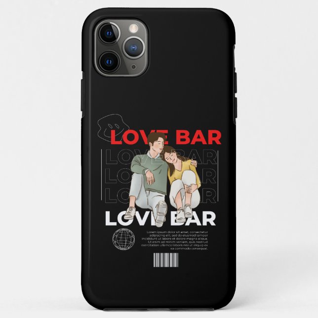Apple iPhone 11 Pro Max coque de barre d'amour (Dos)