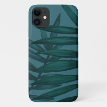 Apple iPhone Turquoise Palm Feuille Coque