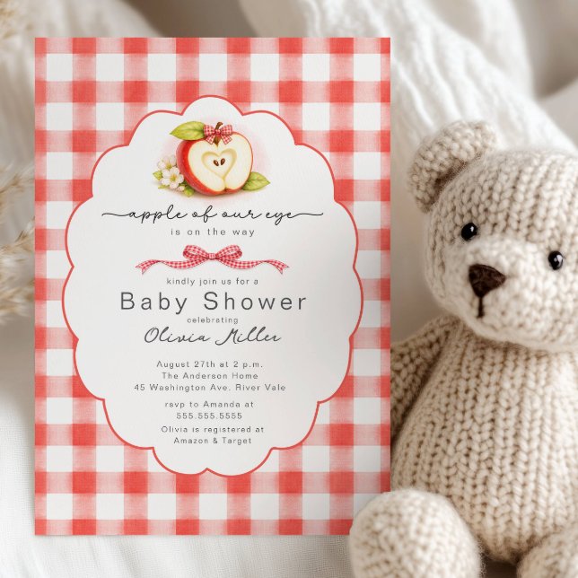 Apple of Our Eye Baby Shower Invitation (Créateur téléchargé)