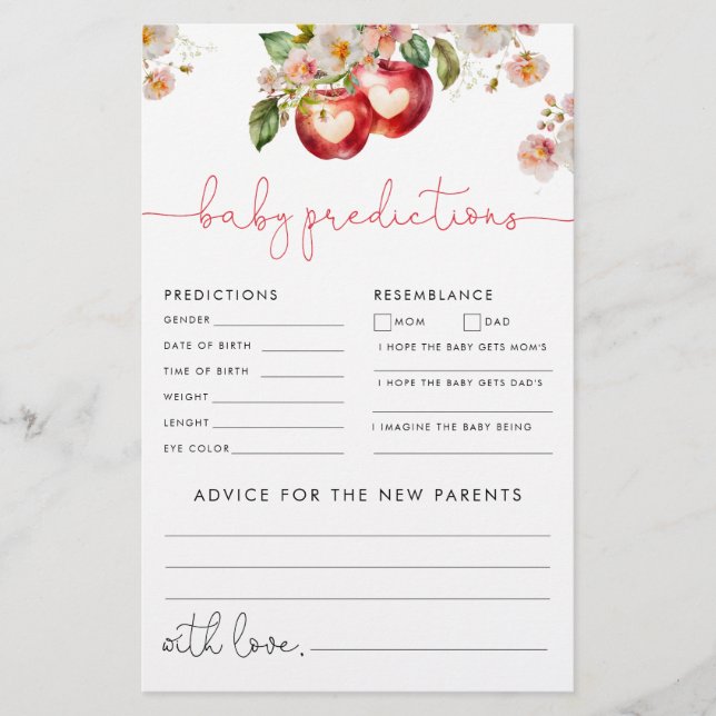 Apple of Our Eye Predictions and Advice Game (Devant)