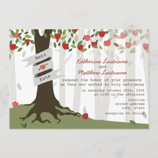 Apple Orchard Automne Faire-part de mariage Automn