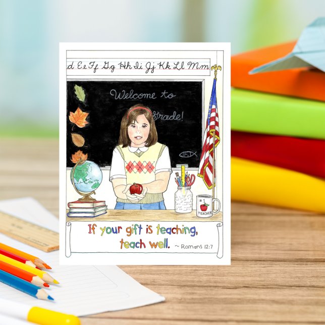 Apple pour la carte de professeur (Créateur téléchargé)