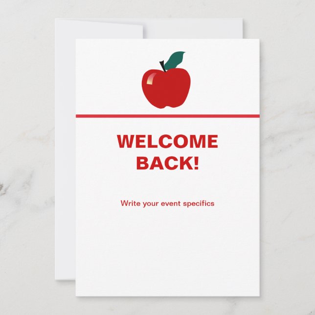 Apple, retour à l'école (Devant)