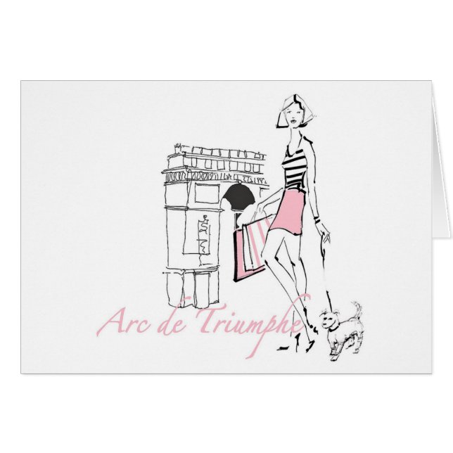 Apple sauvage | Arc de Triomphe - croquis Girly (Devant horizontal)