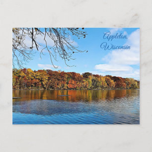 Appleton, Wisconsin Fall Leaves Photo Carte Postal