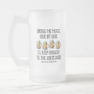 Apporte-Moi des Mugs Mug en Verre Dépoli