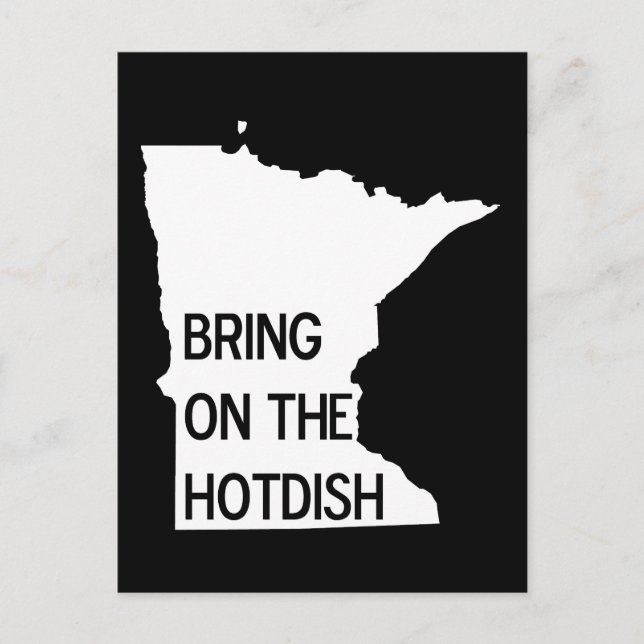 Apportez la carte postale Hotdish Funny Minnesota (Devant)