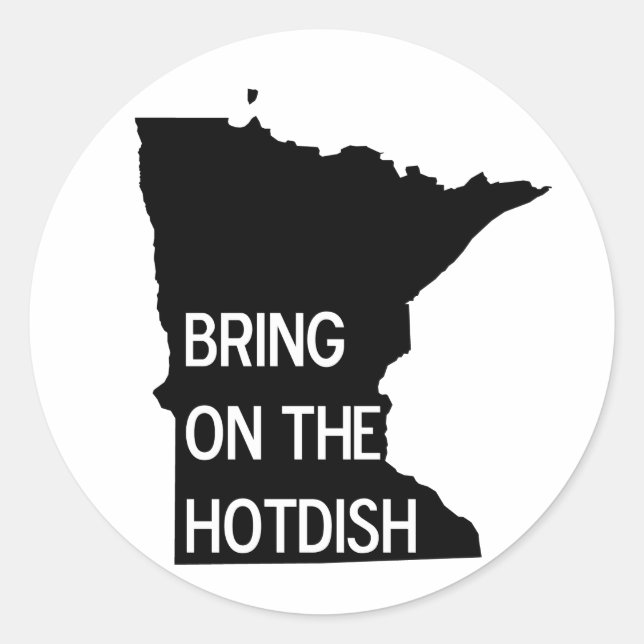 Apportez les stickers Hotdish Funny Minnesota (Devant)