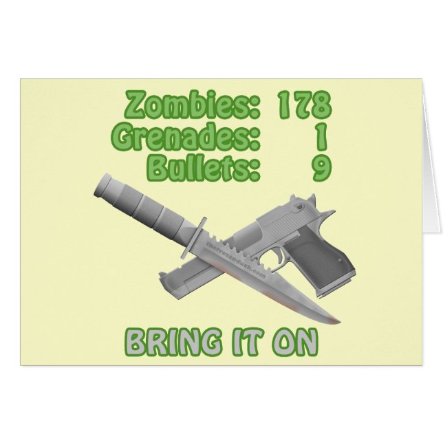 Apportez sur les zombis (Devant horizontal)