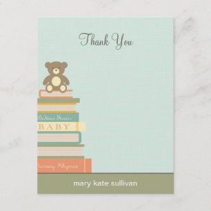 Apportez Un Baby shower De Livres Merci Cartes (Bl