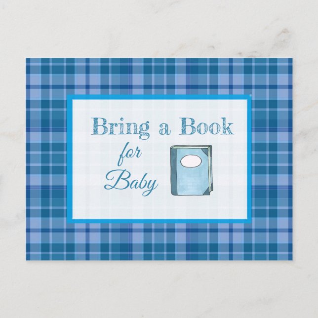 Apportez un livre pour la carte Baby shower bébé (Devant)