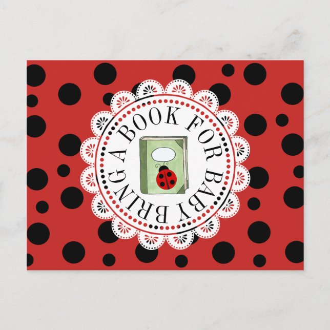 Apportez un livre pour la carte Baby shower bébé (Devant)