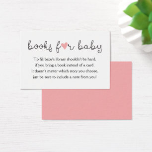 Apportez une carte de demande de livre Baby Girl D