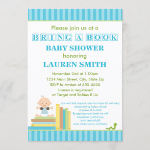 Apportez une carte de l'invitation 5x7 de baby