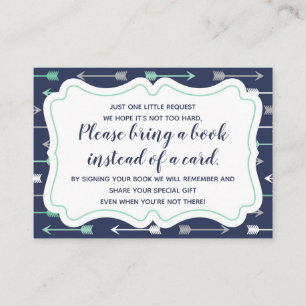 Apportez une carte d'insertion de livre