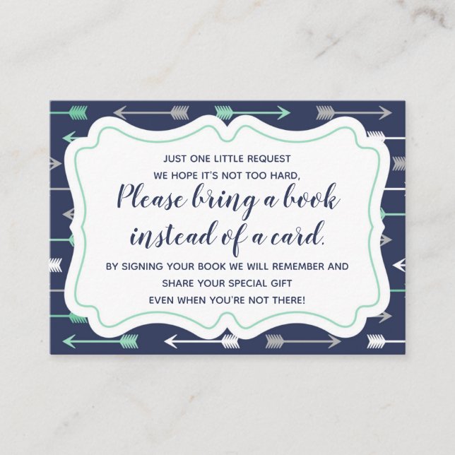 Apportez une carte d'insertion de livre (Devant)