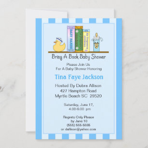 Apportez une invitation de Baby shower de livre (G