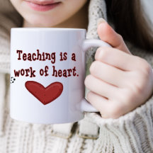 Appréciation de l'enseignant Coeur Mug